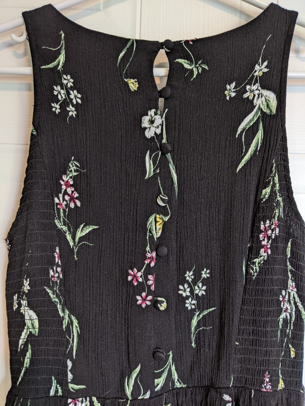 Reitmans Black Floral Sleeveless Dress Size Small - Picture 6 of 8